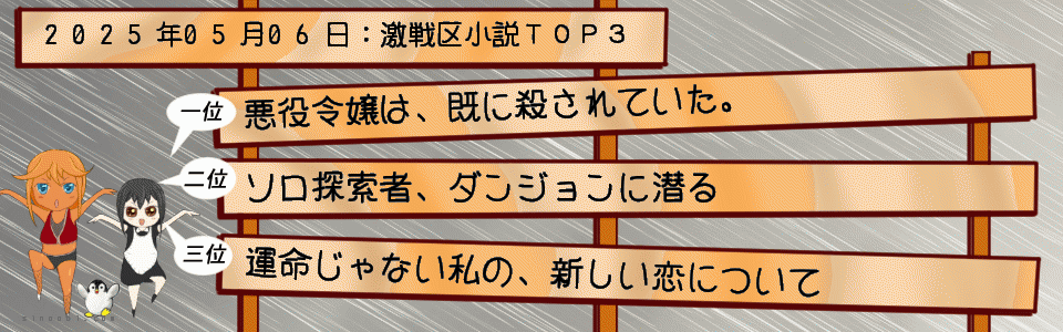 激戦区ランキングＴＯＰ３